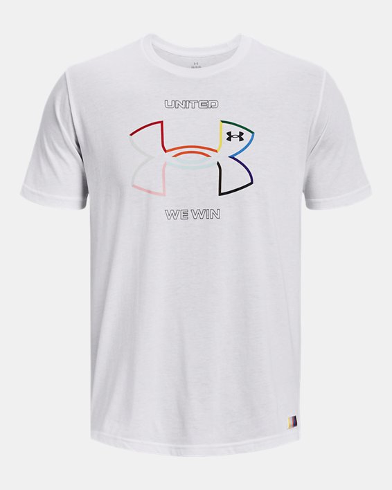 Camiseta de manga corta UA Pride para hombre, White, pdpMainDesktop image number 5